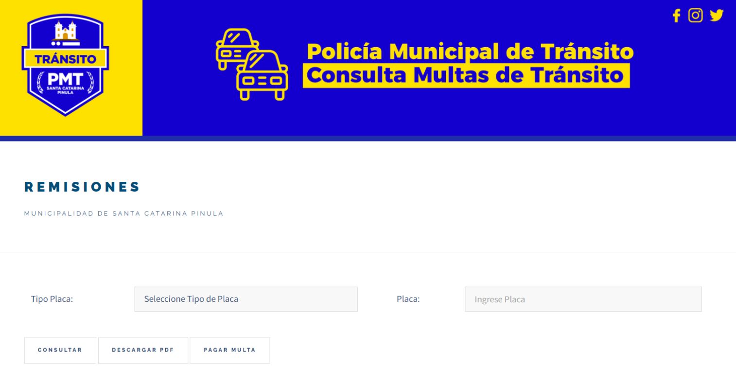 Consulta de Multas de tránsito en Santa Catarina Pinula